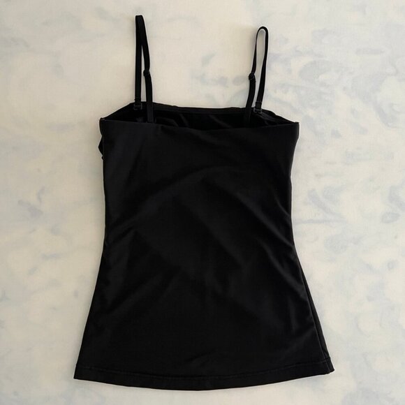 Flexees Black Spandex Athletic Workout Tank Top - Picture 2 of 6